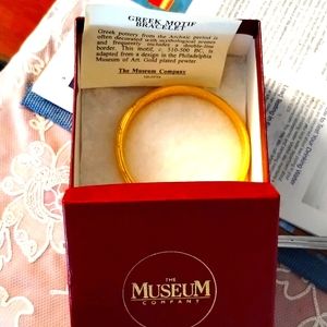 Vintage Greek Motif Bracelet Gold Plated Pewter serious buyer call me 7022016272